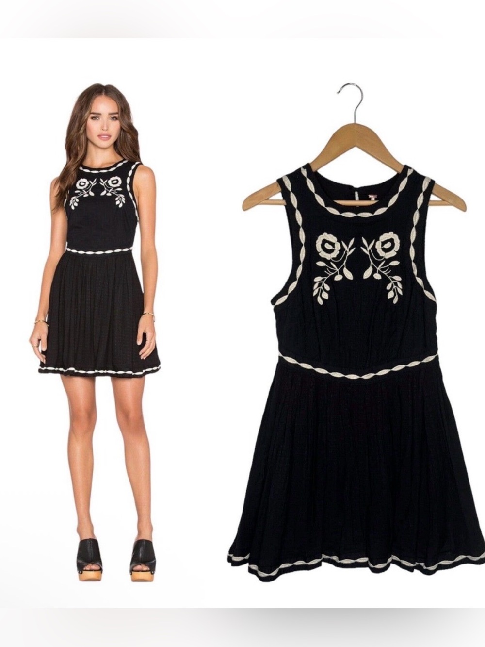 Free people “Birds of a Feather” mini dress